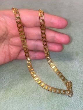 18K Gold Plated Cuban Link Necklace -Unisex Jewelry
